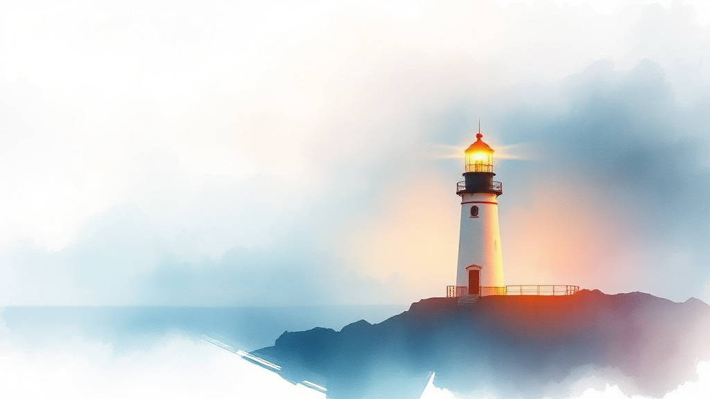 주체적인 삶의 태도 (watercolor 스타일)