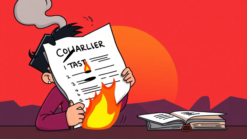 불수능, 수시 결과에 영향? (cartoon 스타일)