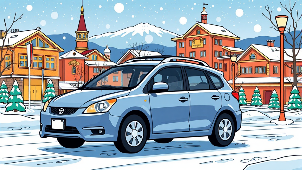 삿포로 여행 경비 절약 방법 (cartoon 스타일)