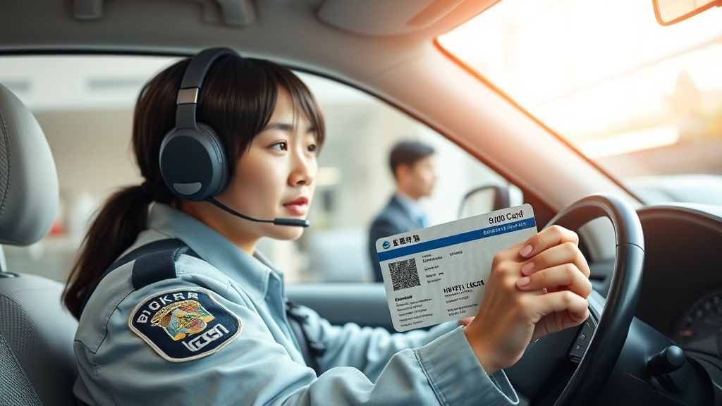 수수료 결제 & 면허증 받는 법 (realistic 스타일)