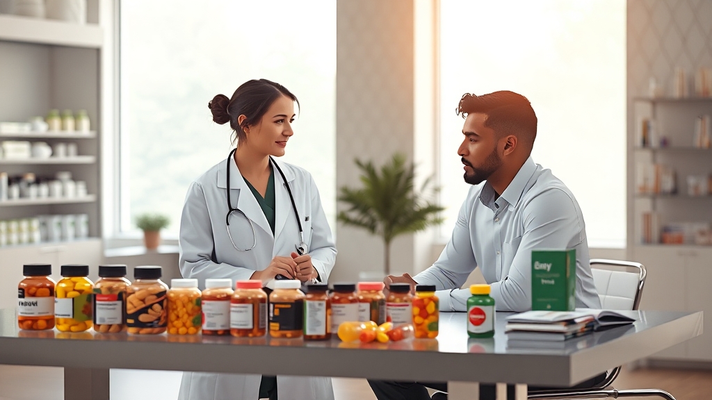 의사/약사와 상담이 필요한 이유 (realistic 스타일)