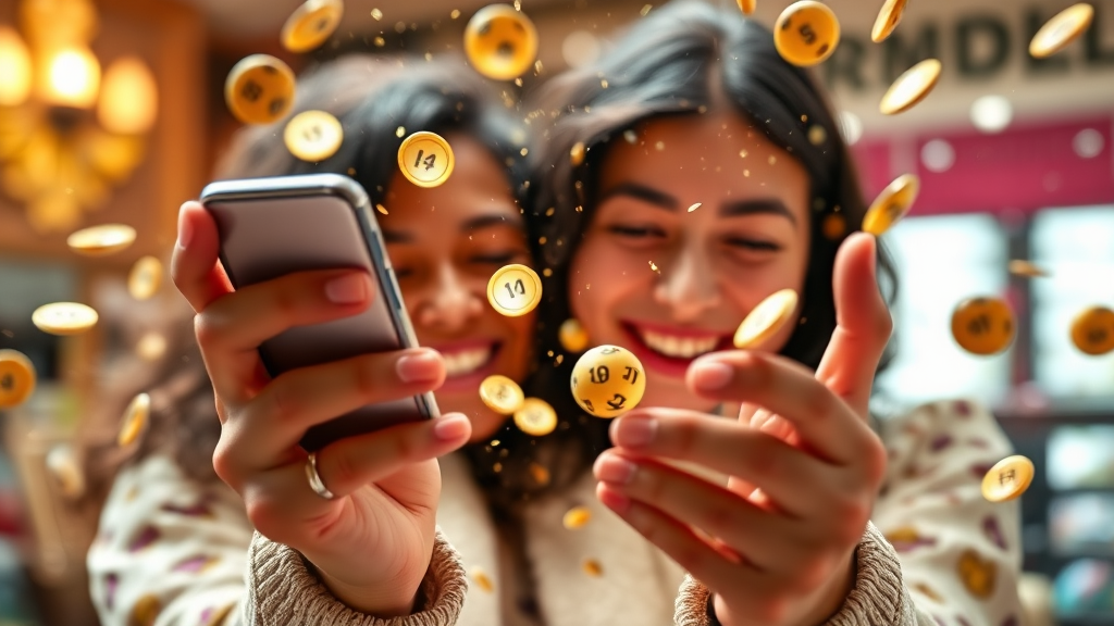 모바일 로또, 미래는? (realistic 스타일)