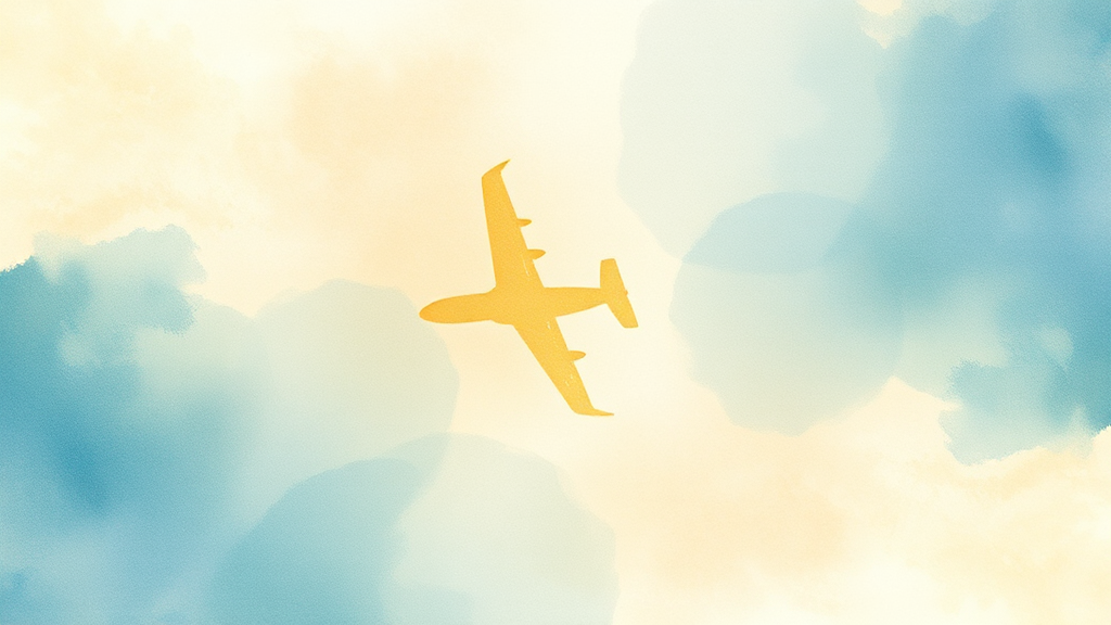 마일리지 항공권 예약 (watercolor 스타일)