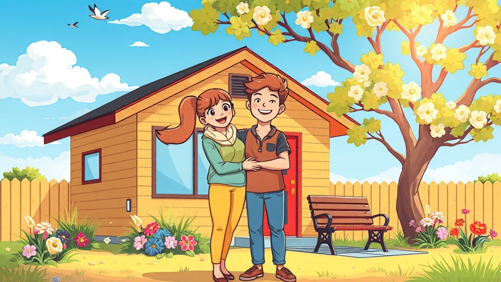 청약 당첨 시 대출 조건 및 우대 사항 (cartoon 스타일)