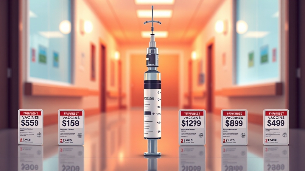 독감 백신 가격 결정 요인 (illustration 스타일)