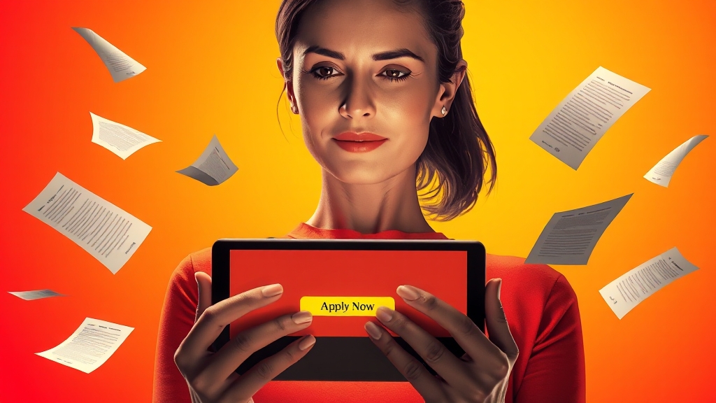 대출 신청 절차 및 심사 (illustration 스타일)