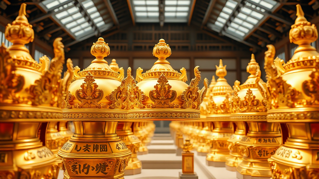 신라 금관 특별전 개요 (realistic 스타일)