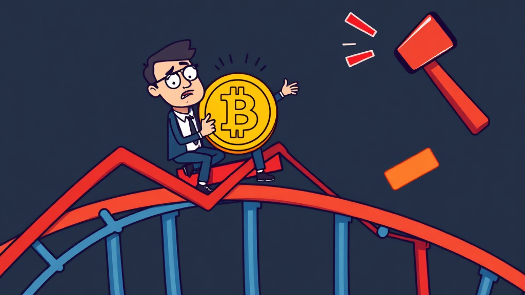 최근 비트코인 시장 동향 (cartoon 스타일)