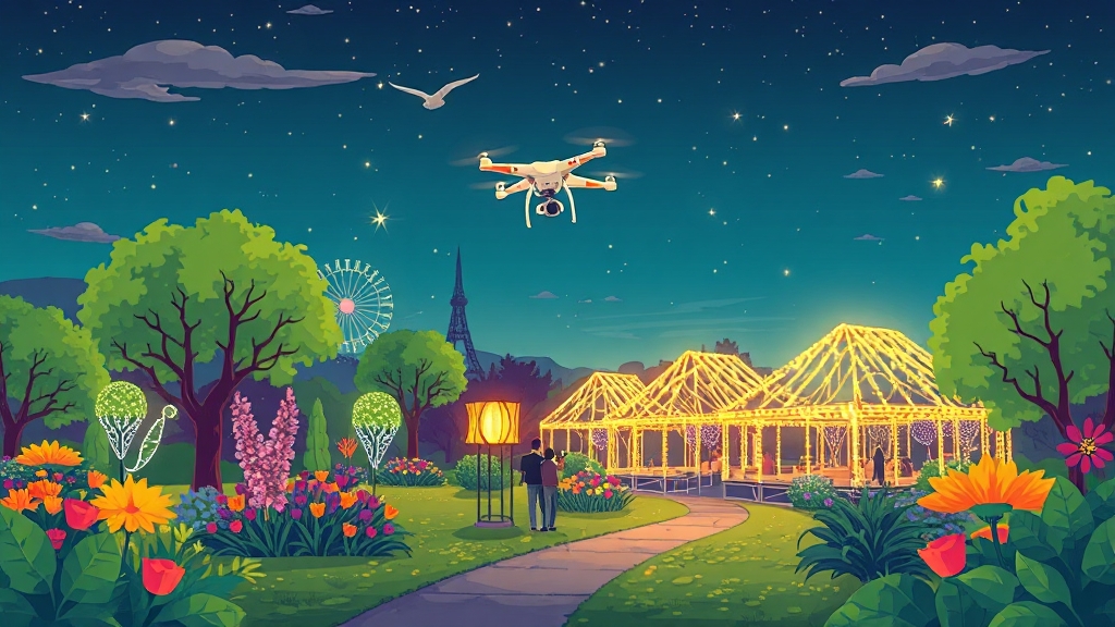 2025년 빛 축제, 어디서 열릴까? (cartoon 스타일)