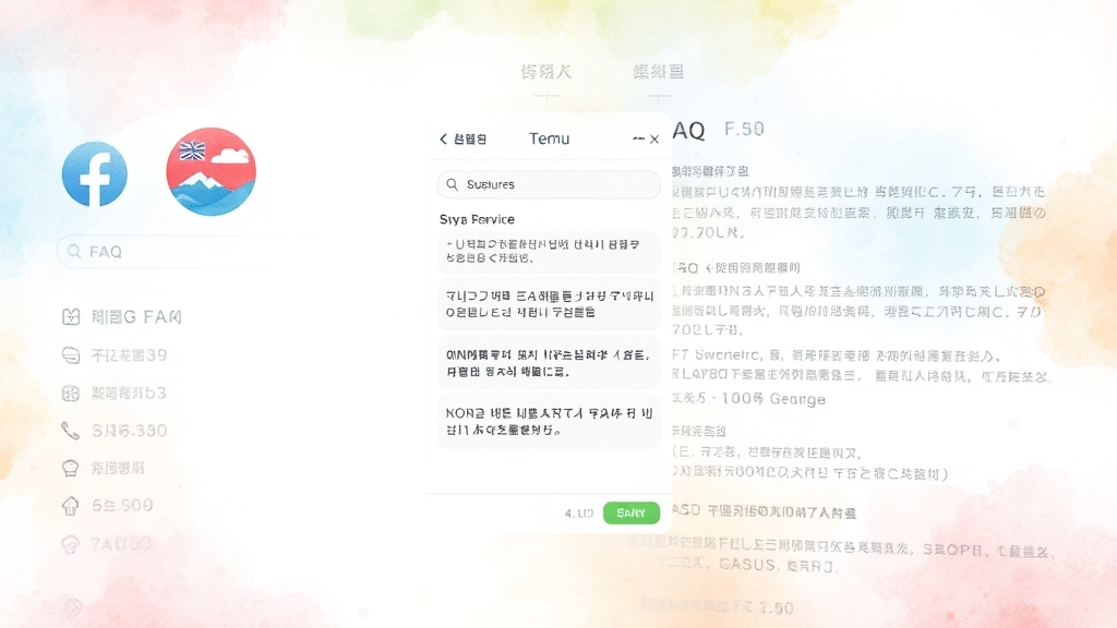 테무 고객센터 연결 & FAQ (watercolor 스타일)