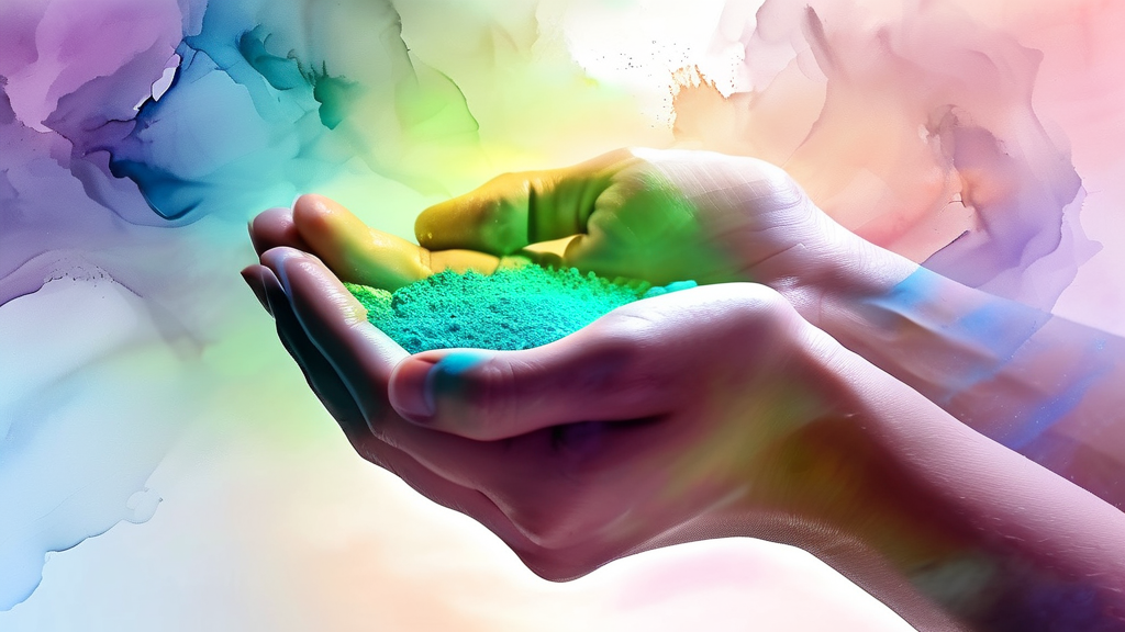 편두통 관리의 핵심: 전문 치료와 꾸준한 노력 (watercolor 스타일)