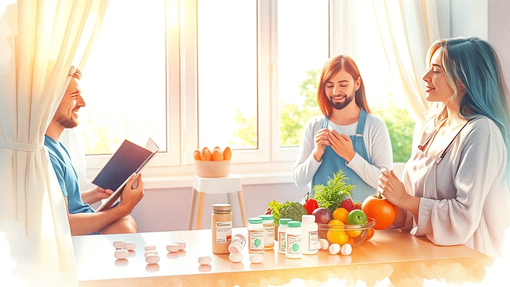 치료 및 관리 방법 (watercolor 스타일)