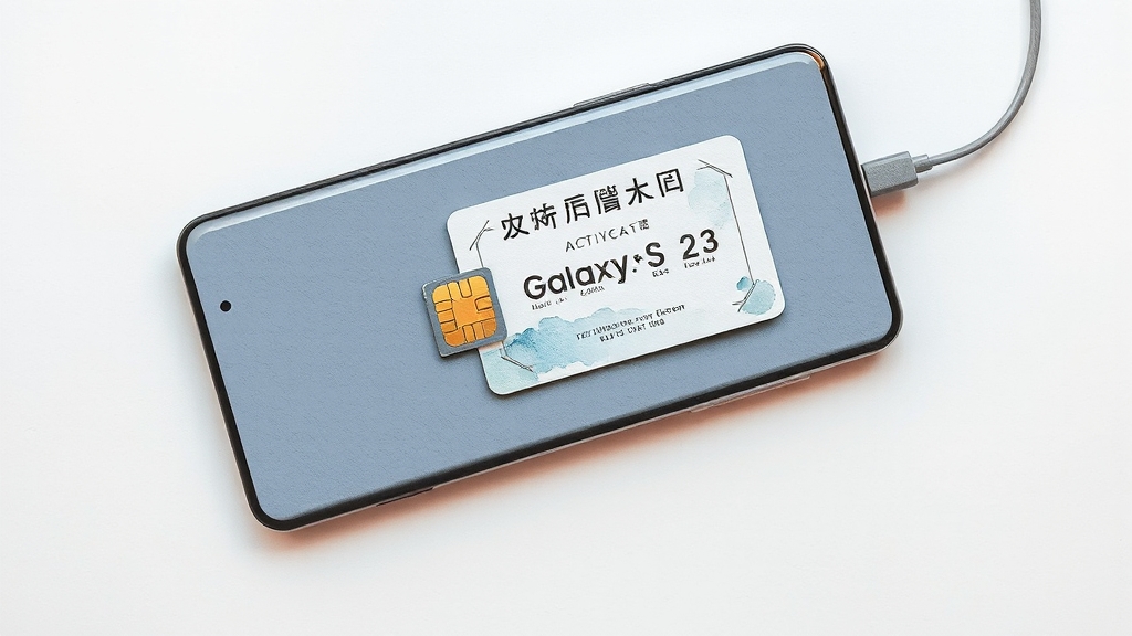 S23 유심 개통 시 주의사항 (watercolor 스타일)