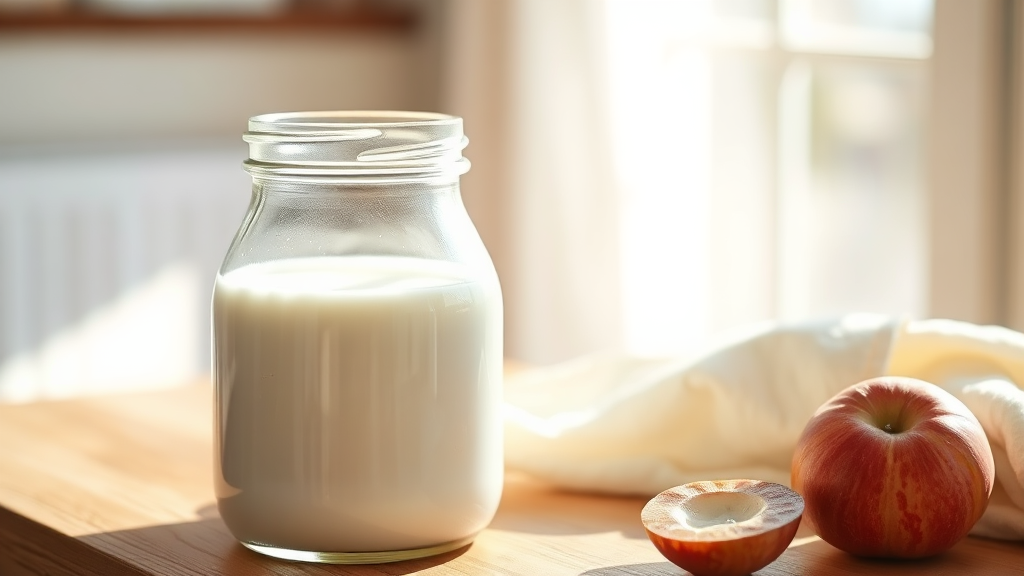 요거트 제조 방법 (realistic 스타일)