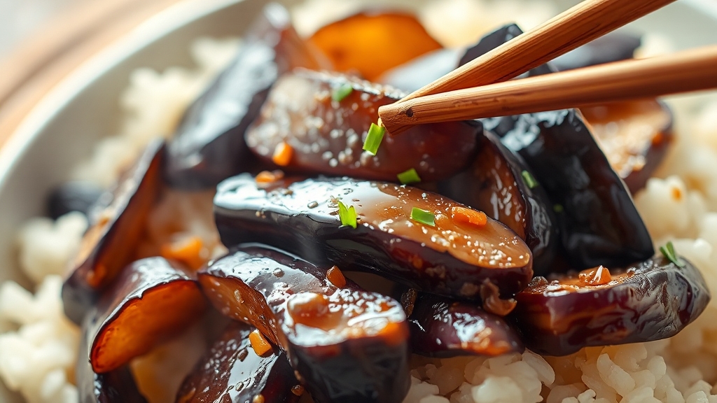 볶음의 핵심, 가지 손질 및 밑간 (watercolor 스타일)