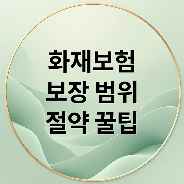 화재보험
보장 범위
절약 꿀팁 (주택화재보험 보장내용 보장범위)