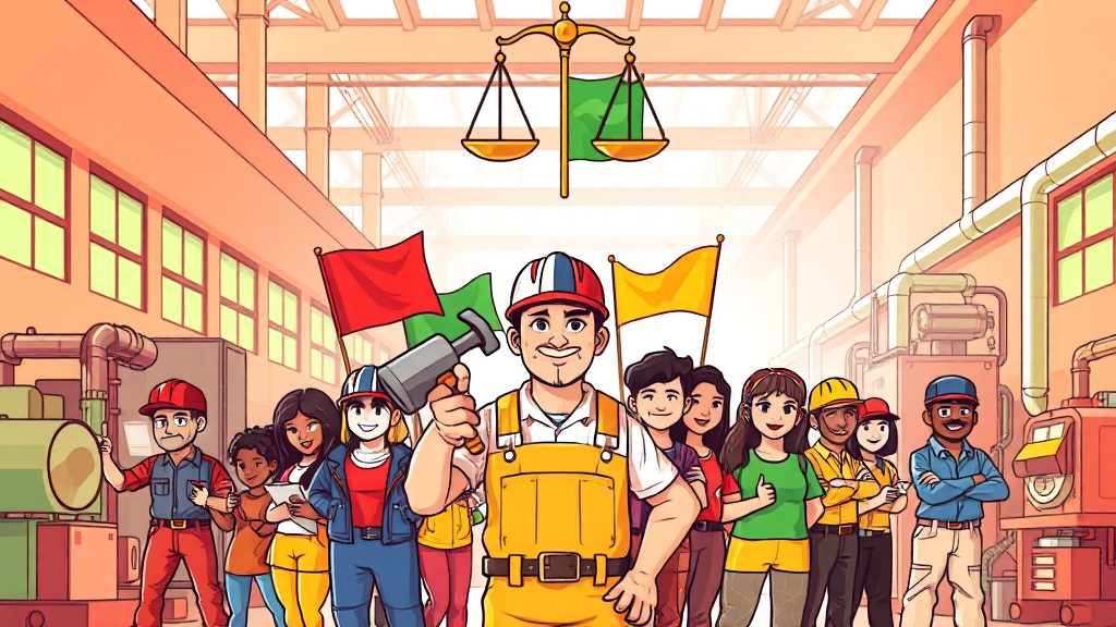 근로기준법 기본 개념 (cartoon 스타일)