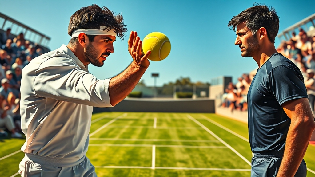 알카라스 vs 조코비치, 세대교체 (realistic 스타일)