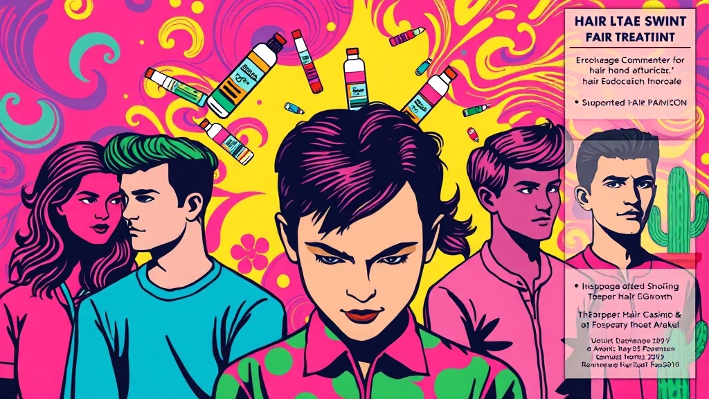탈모 치료제 선택 가이드 (popart 스타일)