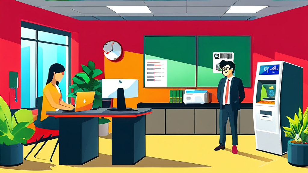 중랑구청 민원 서비스: 온라인으로 편리하게 해결하기 (cartoon 스타일)