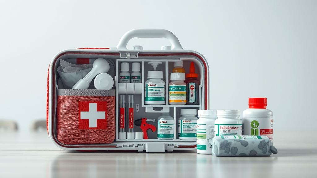 구급상자 디자인 및 기능성 비교 (realistic 스타일)