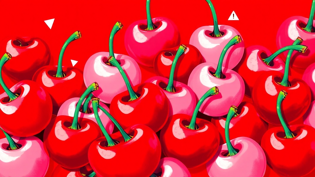 체리 섭취 시 주의사항과 부작용 (popart 스타일)