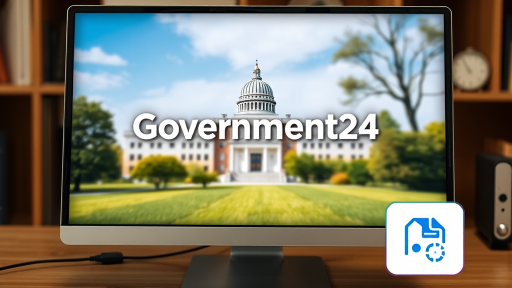 PC로 정부24에서 주민등록등본 발급하기 (realistic 스타일)