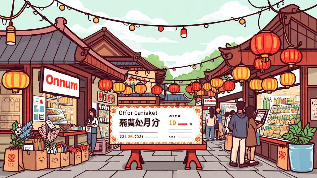 온누리 상품권 종류 및 비교 (cartoon 스타일)