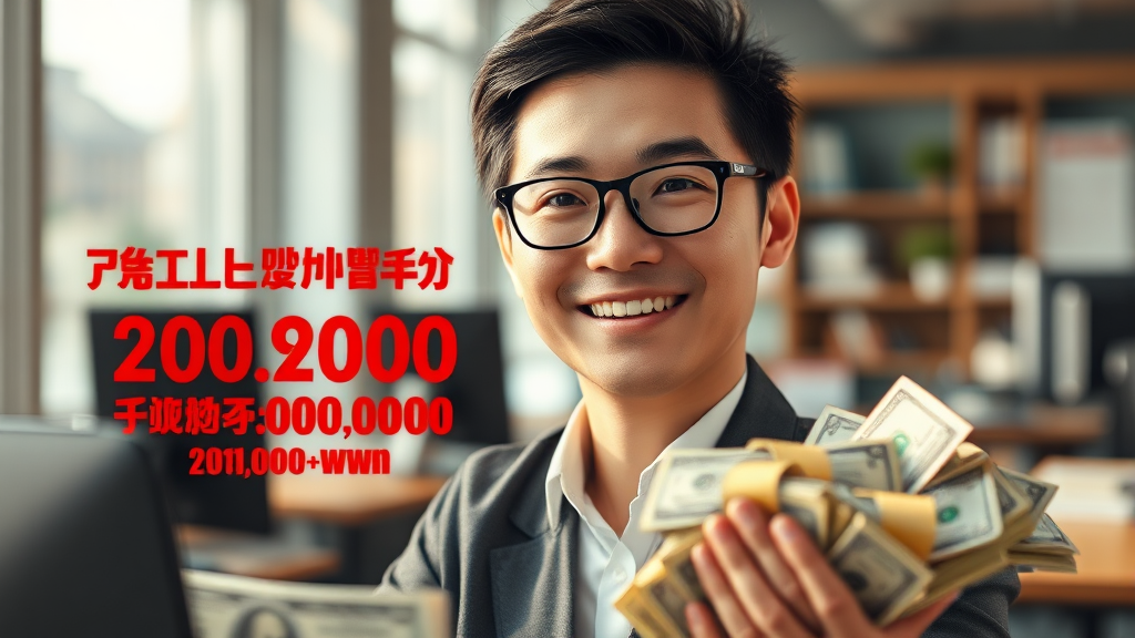 지원 금액: 월 최대 60만원 (realistic 스타일)