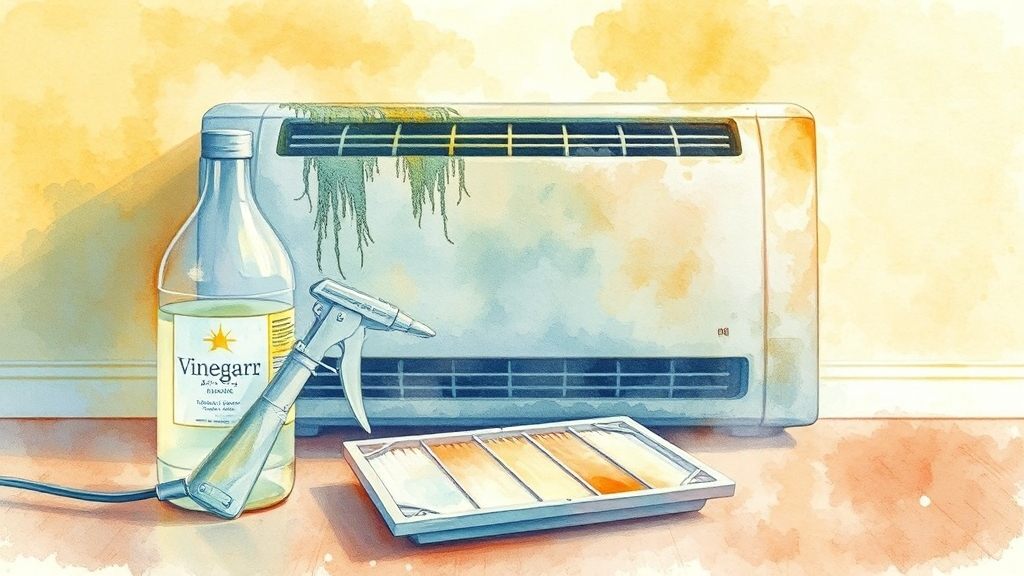 식초와 베이킹소다 활용법 (watercolor 스타일)