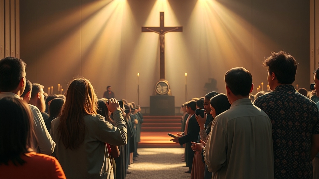 강사 및 찬양팀 라인업 (realistic 스타일)