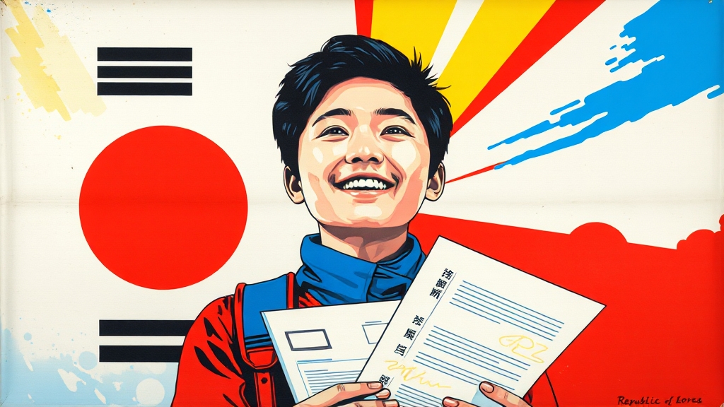 국가장학금 신청 자격 요건 (popart 스타일)