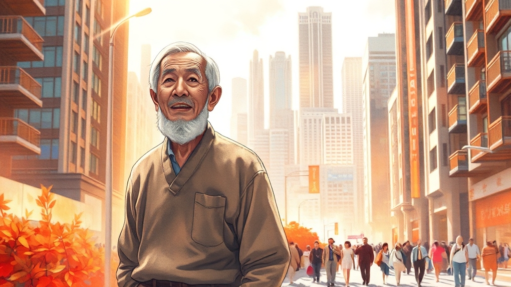 고령층 근로장려금 효과 (illustration 스타일)