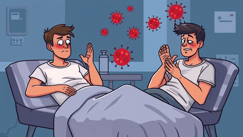 독감, 감기와 어떻게 다를까? (cartoon 스타일)