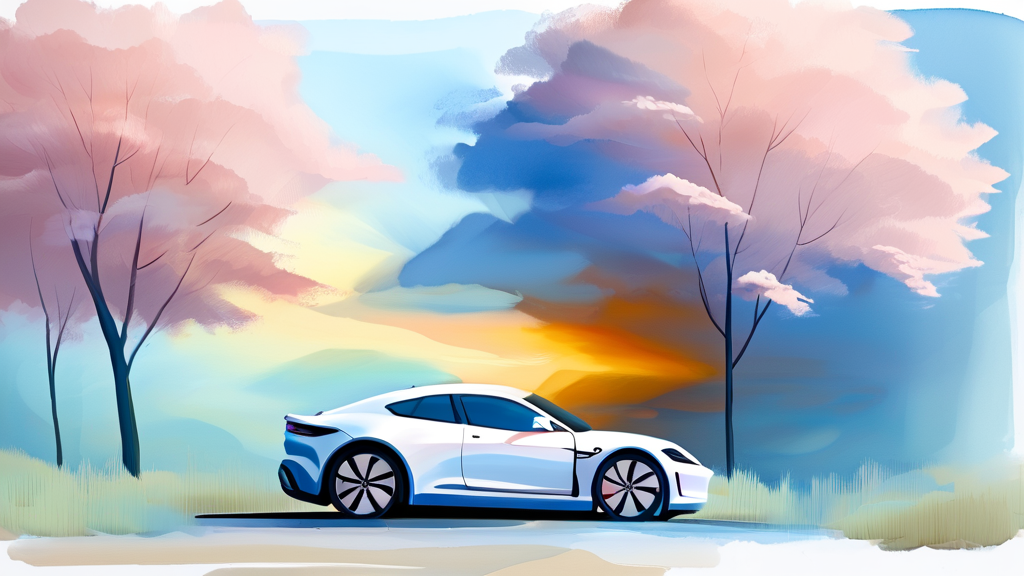 차량 5부제 관련 최신 뉴스 및 동향 (watercolor 스타일)