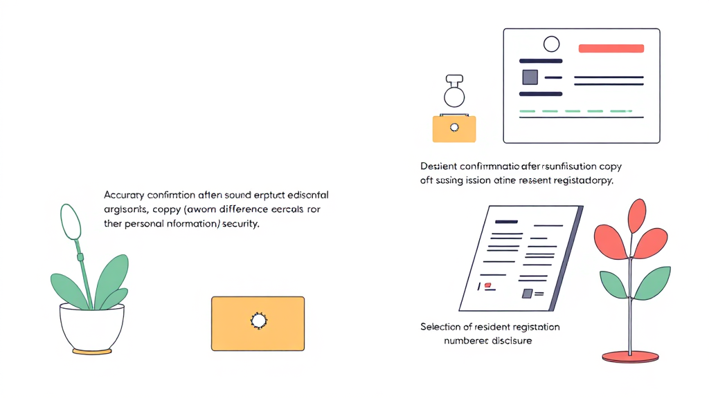 발급 후 확인 사항 및 추가 팁 (illustration 스타일)