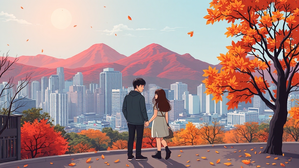 추천 코스 및 교통 정보 (cartoon 스타일)