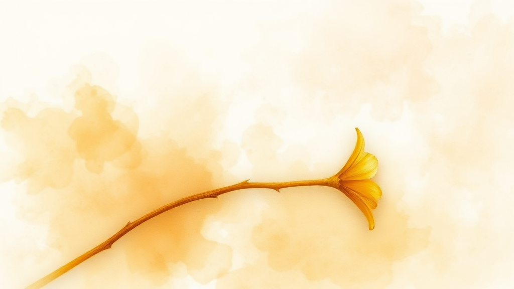 도라지의 효능: 가래와 기침 완화 (watercolor 스타일)