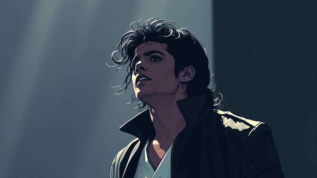 마이클 잭슨 삶과 음악 재조명 (illustration 스타일)