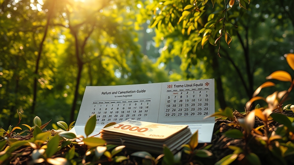 예약 취소 및 환불 규정 총정리 (realistic 스타일)