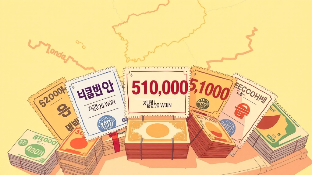 지원 대상 및 금액 (cartoon 스타일)