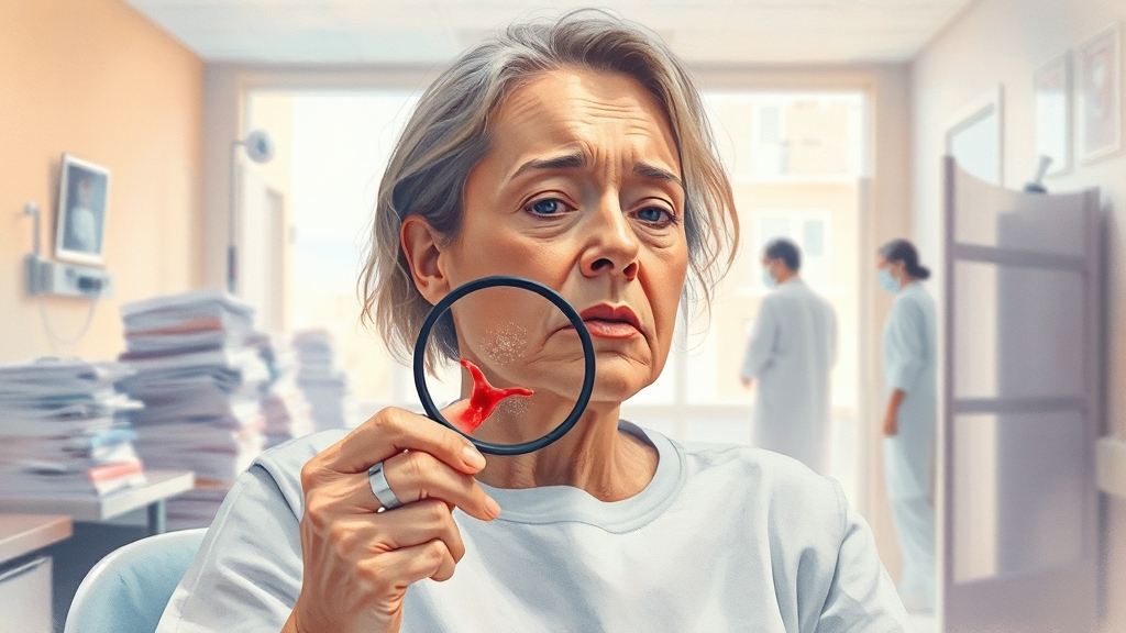 구강암, 어떻게 구별할까? (watercolor 스타일)