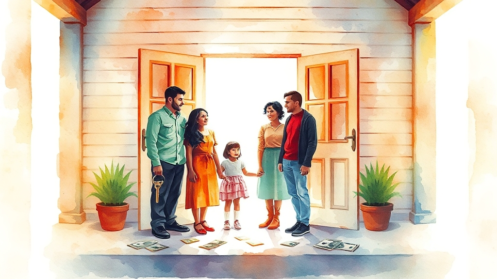 입주 자격 조건 (watercolor 스타일)