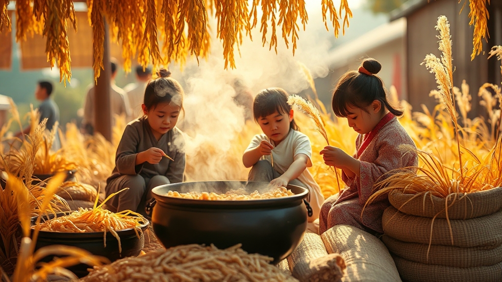 오대쌀 체험 & 전시 (realistic 스타일)