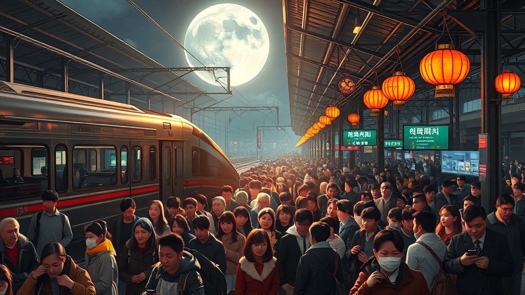 2025 추석 예매 일정 (realistic 스타일)