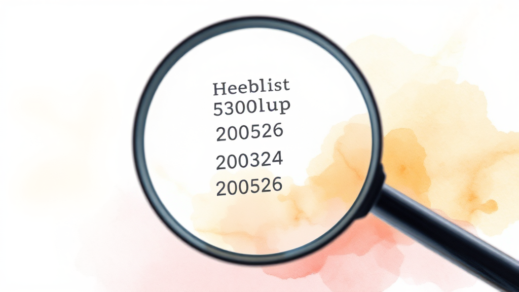 검진 대상자 확인법 (watercolor 스타일)