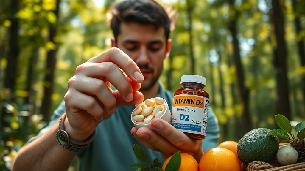 나에게 맞는 비타민 D 보충제 선택 기준 (realistic 스타일)