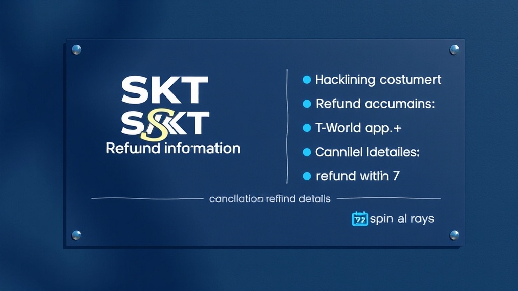 SKT 위약금 면제 조건 및 신청 (realistic 스타일)