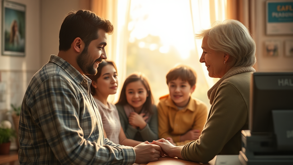 궁금한 점, 어디에 문의할까요? (realistic 스타일)