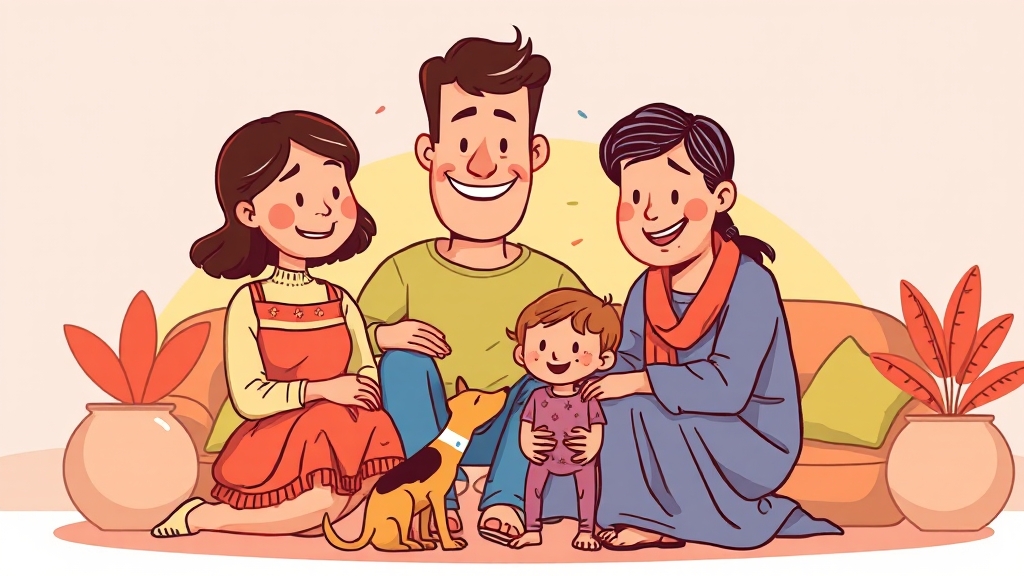 가족 및 동거인 동시 치료 (cartoon 스타일)